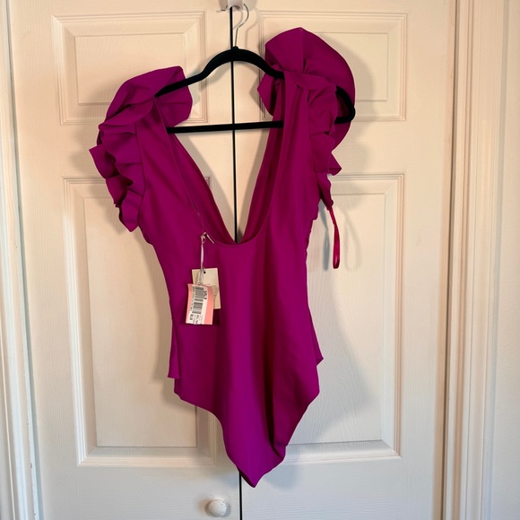 Chiara Boni La Petite Robe Classic Koji One‎ Piece Swimsuit Pink 12 - Picture 6 of 7